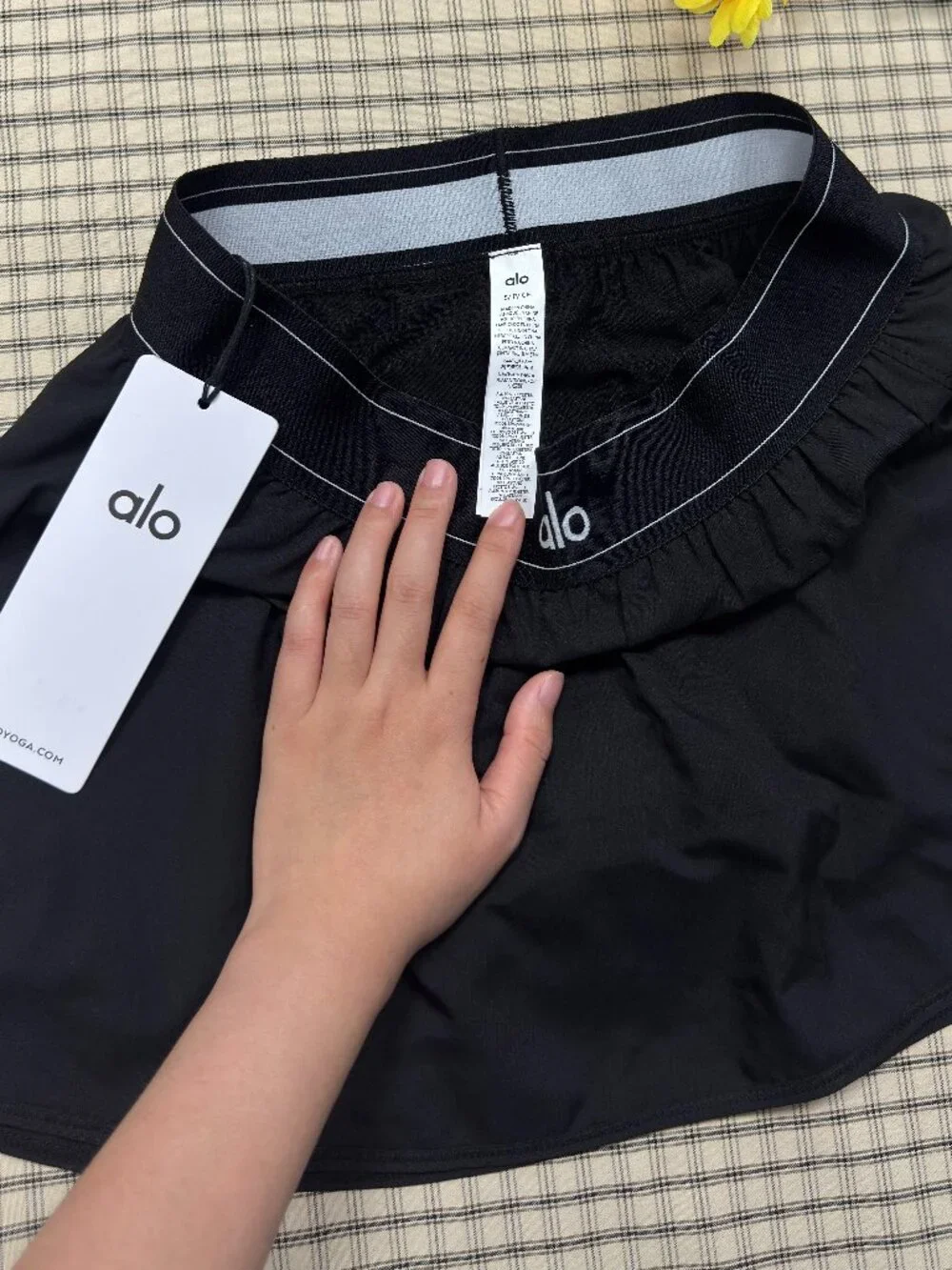 NWT🎹Alo Yoga Match Point Tennis Skirt Black⛱️